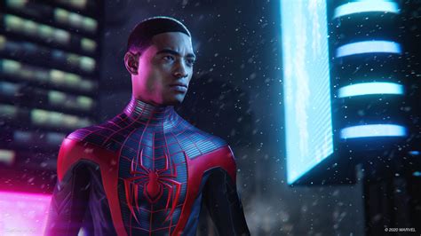 Spiderman Miles Morales Superhero Spider Man Insomniac Games