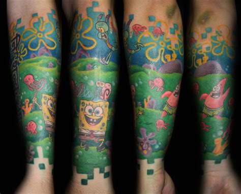 Spongebob Spongebob Tattoo Tattoos Tattoos For Kids