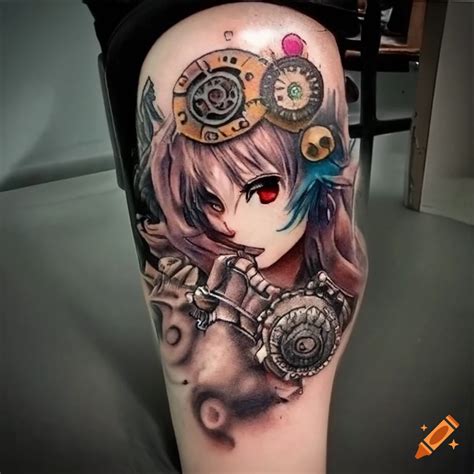 Steampunk Inspired Tattoo Design On Craiyon