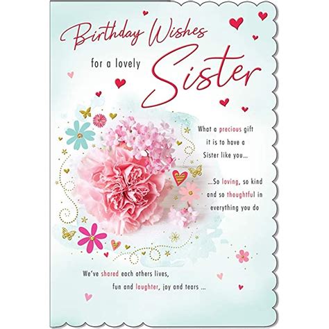 Stunning Top Range Wonderfully Worded 5 Verse To A Special Sister