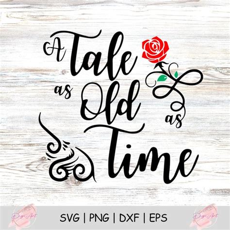 Tale As Old As Time Printable