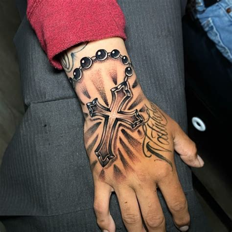 Tattoo Rosary In Hand