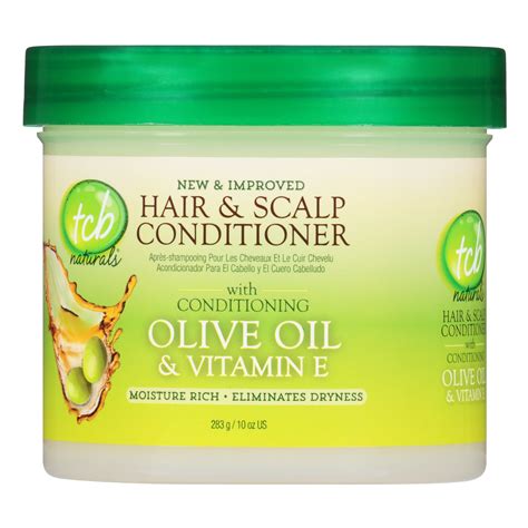 Tcb Naturals Conditioner Hair Amp Scalp Olive Oil Amp Vitamin E Jar 10 Ounce