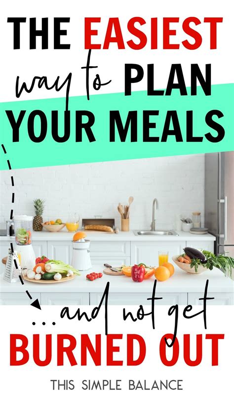 The Easiest Way To Create A Minimalist Meal Plan Save Your Sanity