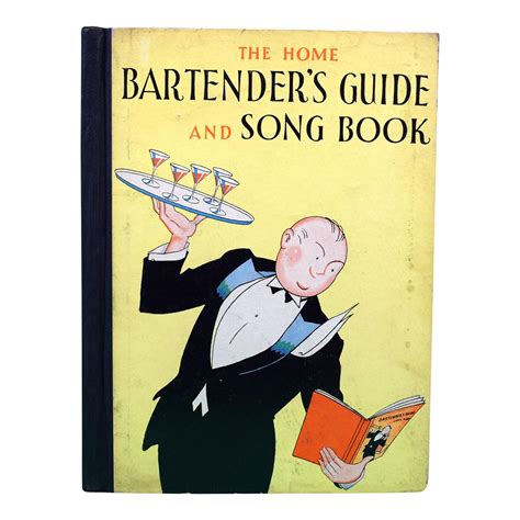 The Home Bartender S Guide And Song Book Chairish