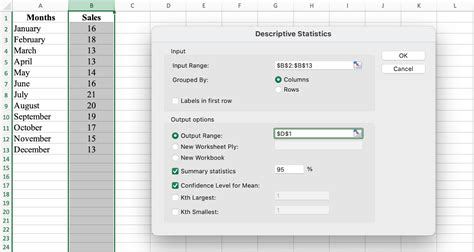 The Ultimate 5Step Guide To Creating Descriptive Statistics In Excel