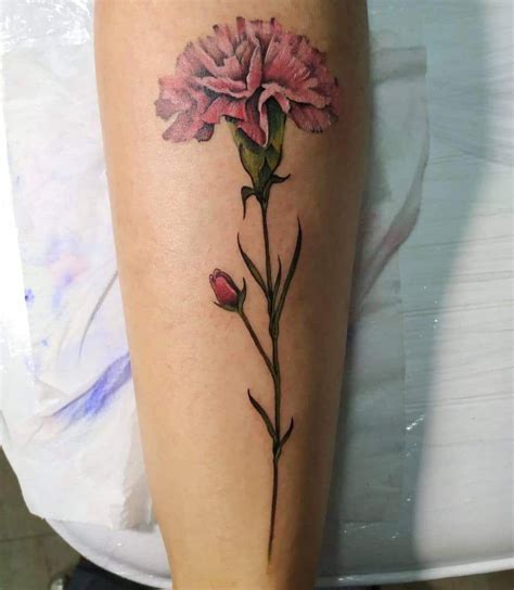 The Ultimate Guide To Carnation Flower Tattoos: A Comprehensive Collection