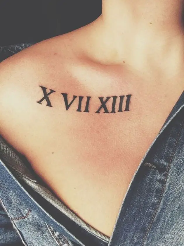 The Ultimate Guide To Roman Numeral Chest Tattoos: 10+ Ideas & Inspiration