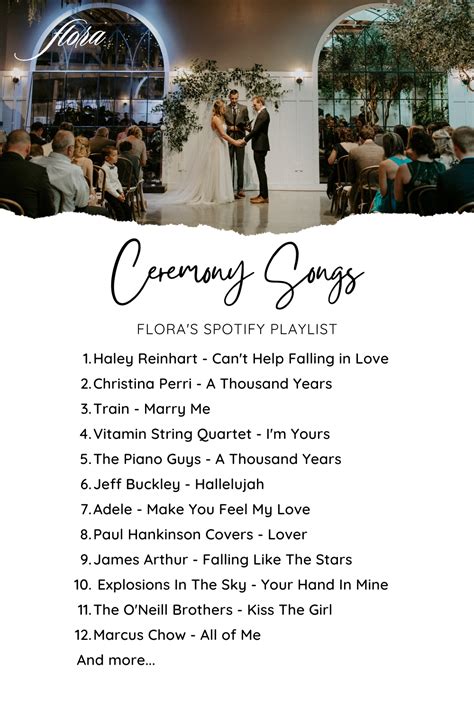 The Ultimate List Of Wedding Songs On Spotify Ceremony Songs Wedding