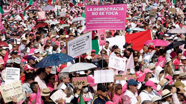 Thousands Protest In Mexico Against Electoral Reform Proposal