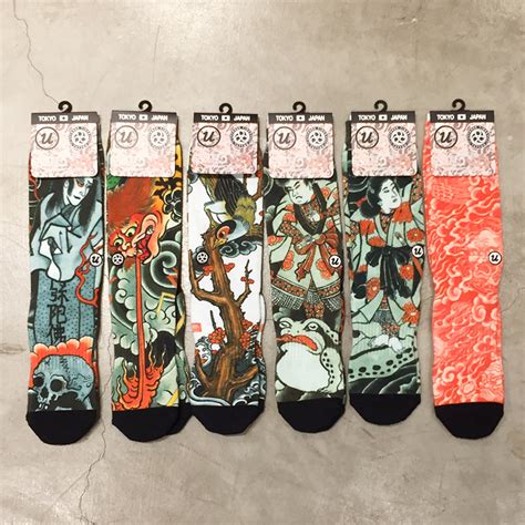 Three Tides Tattoo X Ubiq Irezumi Socks 2018 Summer