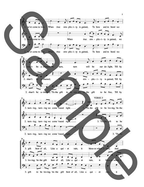 Tis The Gift To Be Simple Sab Arr Nicho J W Pepper Sheet Music