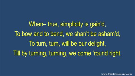 Tis The Gift To Be Simple Simple Gifts Hymn Lyrics Music Video