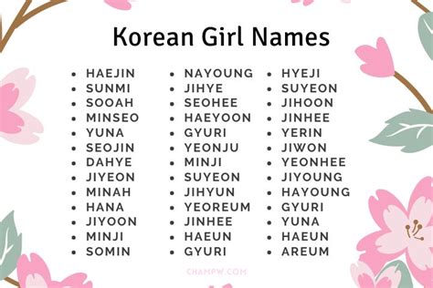 Top 80 Korean Girl Names Popular Sweet Unique And Beautiful