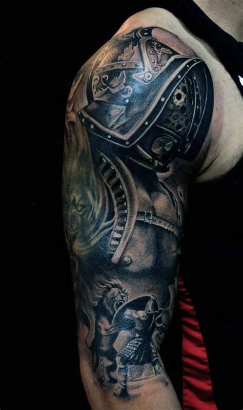 Top 90 Best Armor Tattoo Designs For Men Walking Fortress