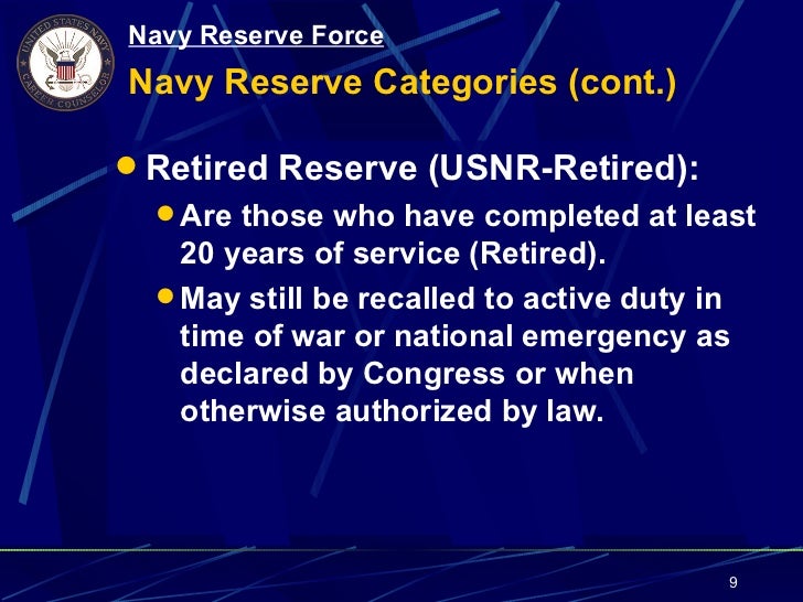 Topic 1 22 Navy Reserves