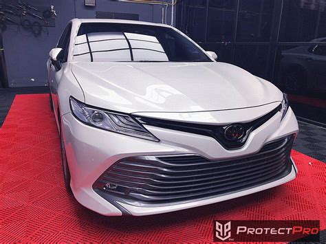 Toyota Car Wrap Magic Chameleon Gloss White To Blue Vinyl Protectpro Auto