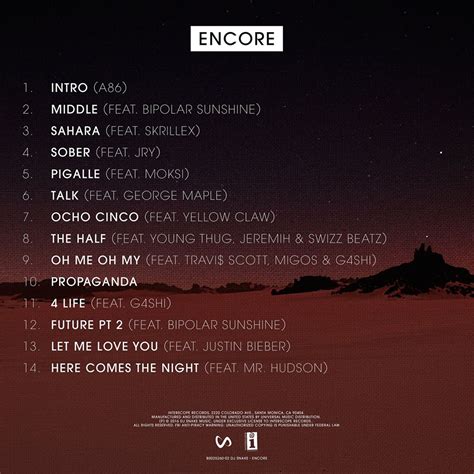 Track Listing