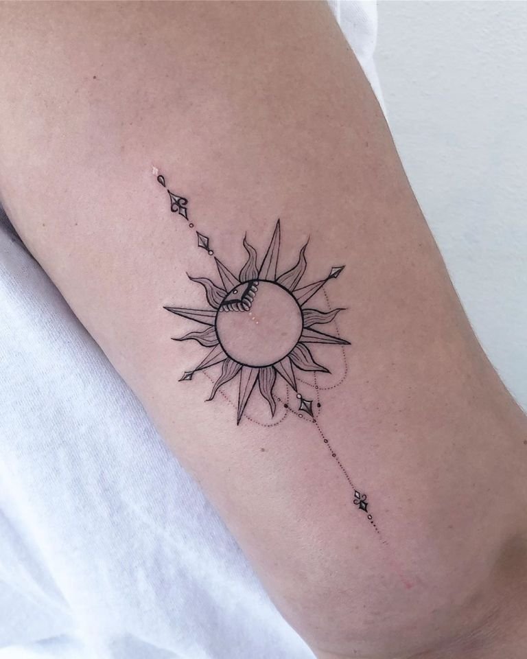 Unveiling The Perfect 10 Sun Tattoo Designs