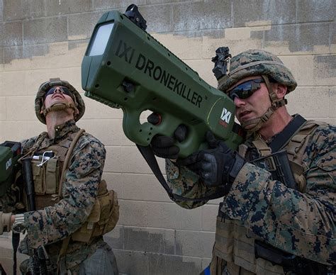 Us Marines Future Soldiers Use Weapons Such As Drone Killer Lasers