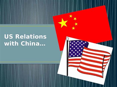 Us Relations With China Ks3 Powerpoint Lesson Plan