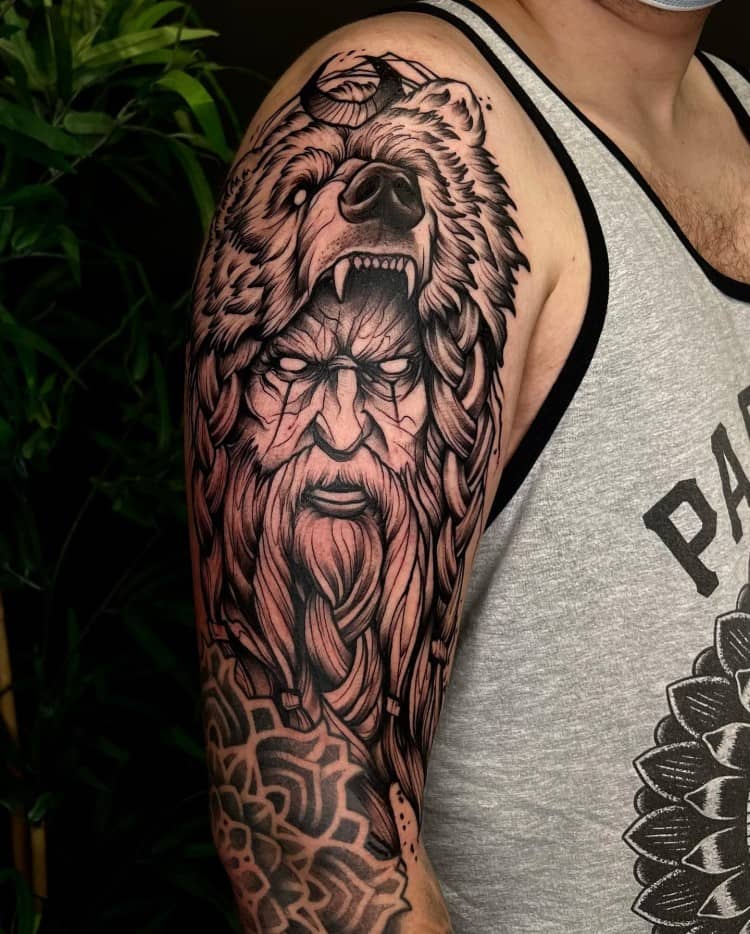 Viking Berserker Tattoo Berserker Tattoo Viking Tattoos Tattoos