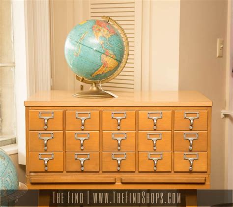 Vintage Library Card Catalog The Find Shops Vintage Library