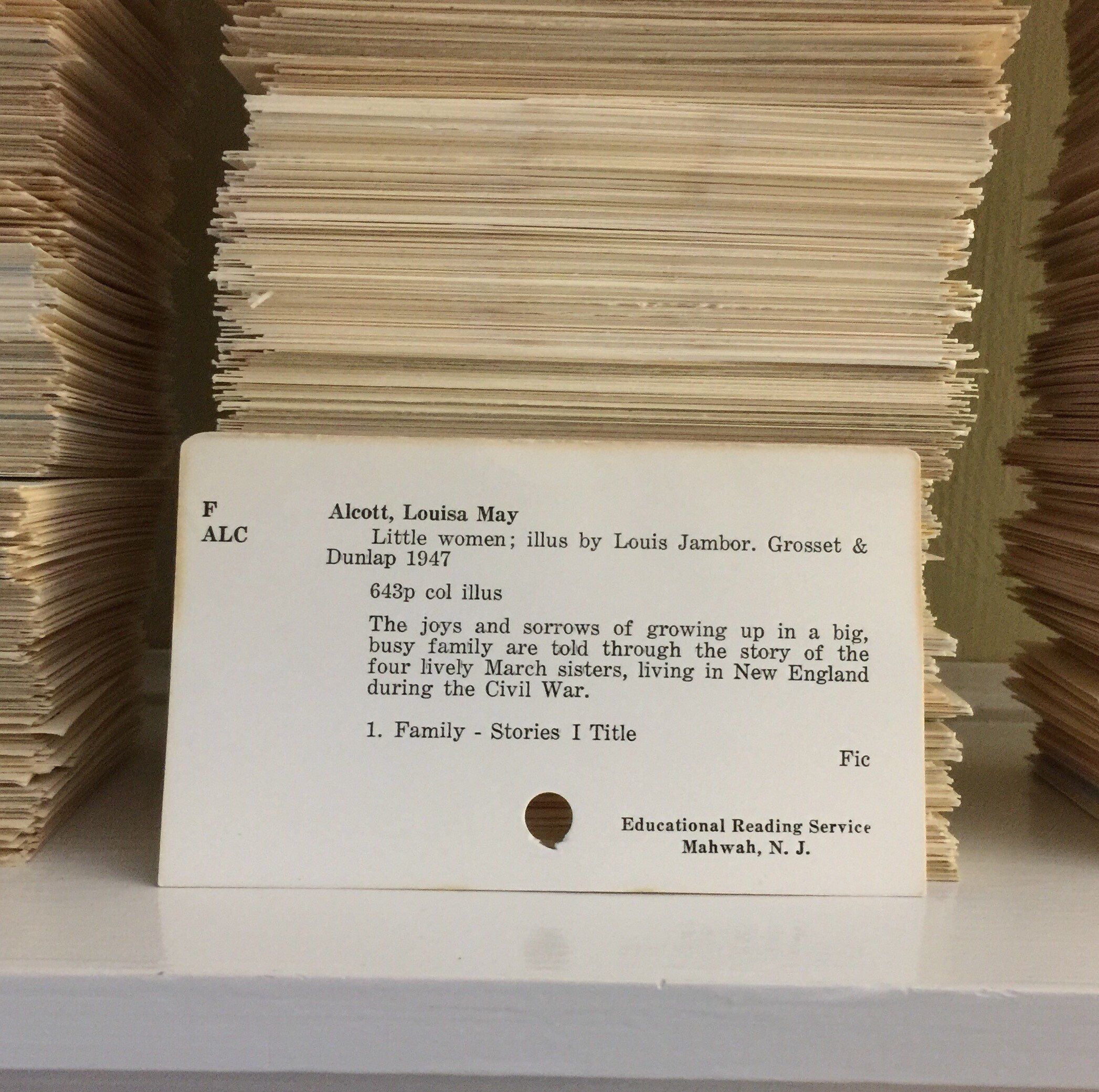 Vintage Library Catalog