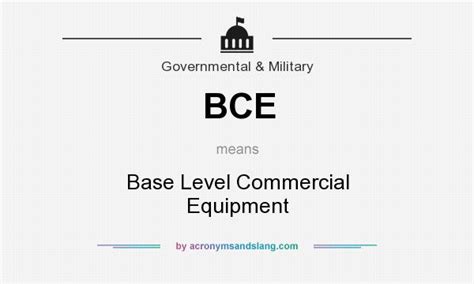 What Does Bce Stand For United States Army