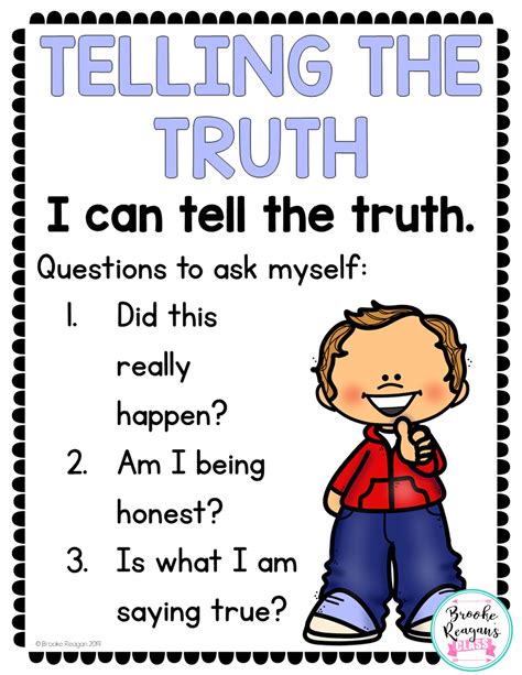 What Is Telling The Truth Worksheet Activity Sheet Telling