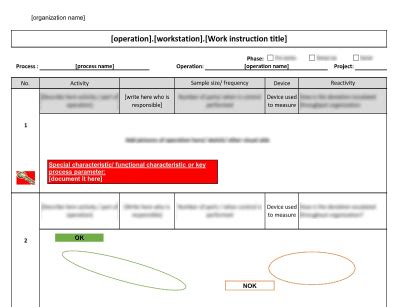 Work Instruction Template Iatf 16949 Document