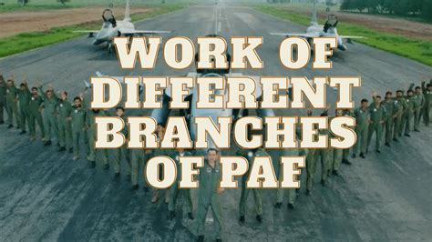 Work Of Different Branches Of Pakistan Air Force Self Study Pk