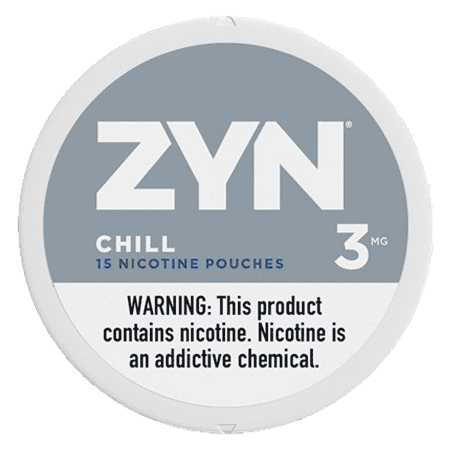 Zyn Nicotine Pouches Chill 5X3mg Cans Harvard Distributing